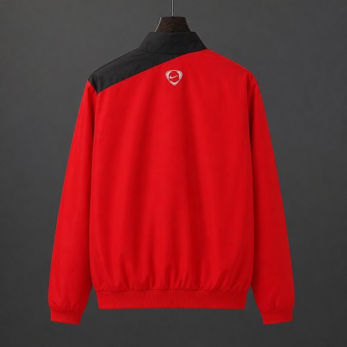 Retro 07/08 Manchester United Red Full Zipper Windbreaker