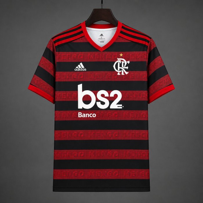Retro 2019 Flamengo Home Maroon Jersey