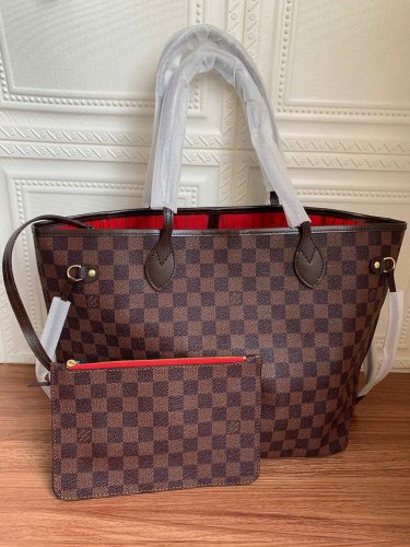 canvas leather neverfull bag ,AAAAA ,size  PM , MM ,GM ,no box, B130-4