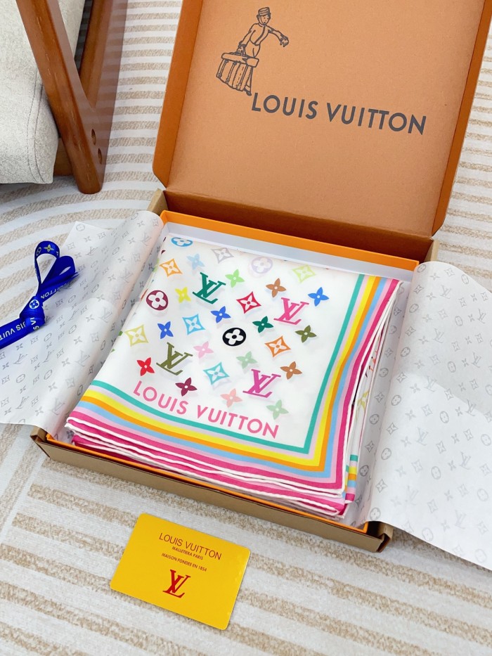 Cotton silk scarf, size 90x90cm, SF20-1-2