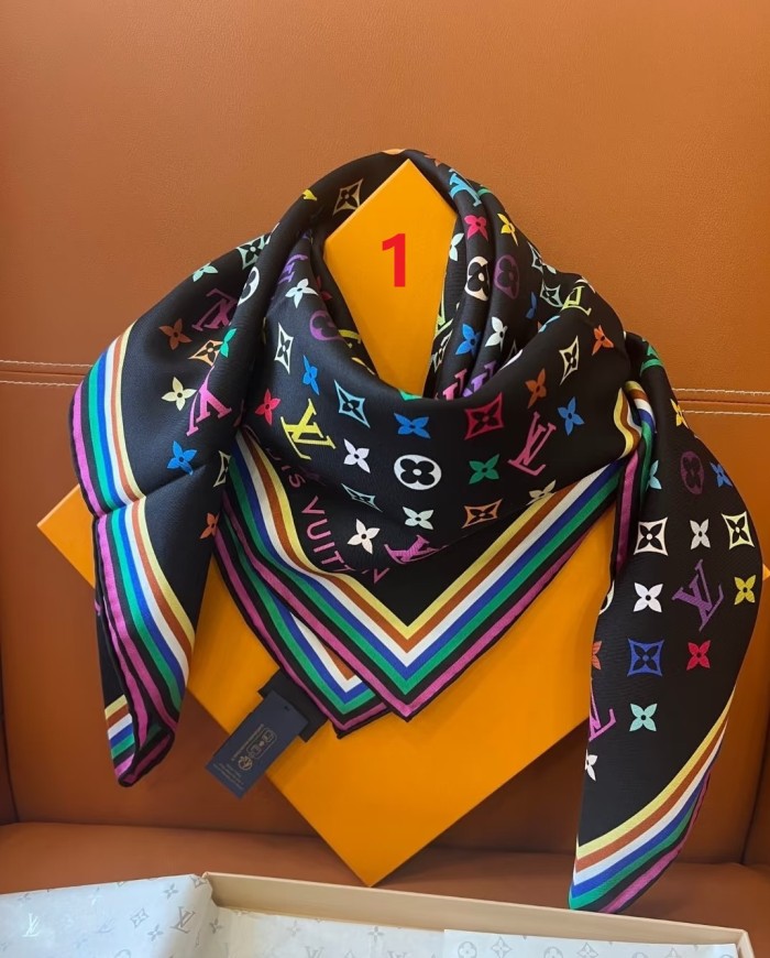 Cotton silk scarf, size 90x90cm, SF20-1-2