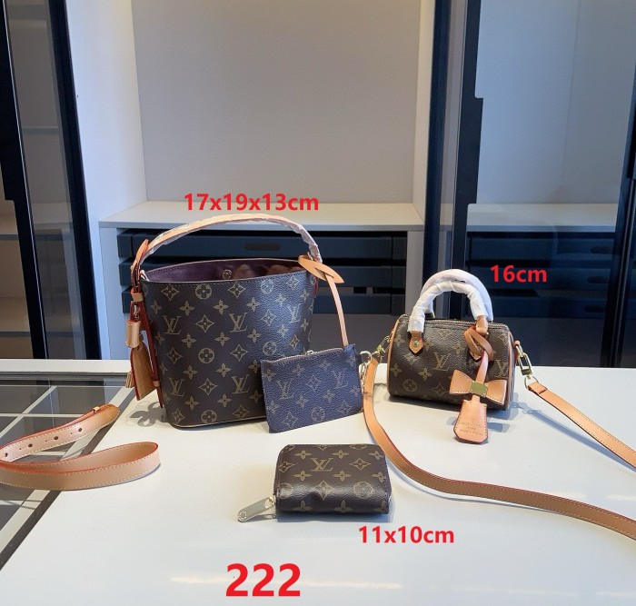 Split leather bag a set,3A ,no box,  B75-222