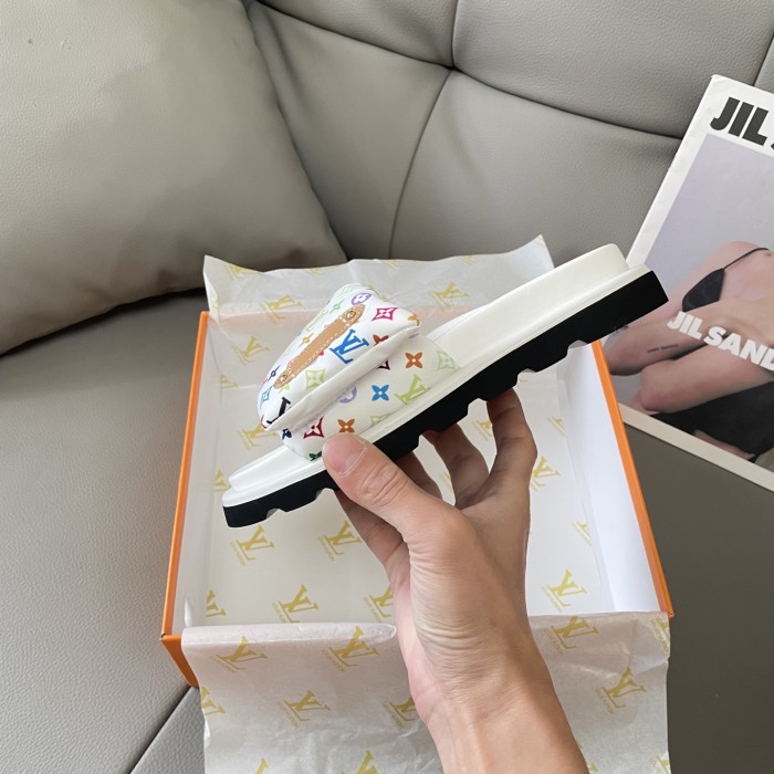 Women men flat slipper shoes, size 35-44, SS60-2973