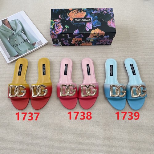 Women flat slipper shoes,  size 35-43, SS50-1737-1739