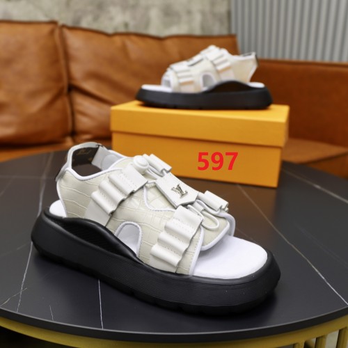 Women men leather flat sandals shoes,size 35-45, SS110-597