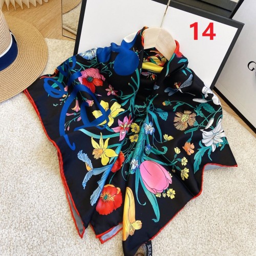 Cotton silk scarf, size 90x90cm, SF20-14