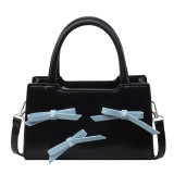 black with blue