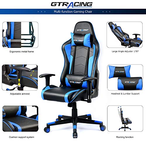 blue gtracing gaming chair