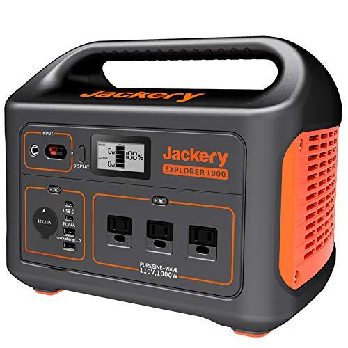 Jackery Portable Power Station Explorer 1000 1002wh Solar Generator Solar Panel Optional With 3x110v 1000w Ac Outlets Solar Mobile Lithium Battery Pack For Outdoor Rv Van Camping Emergency
