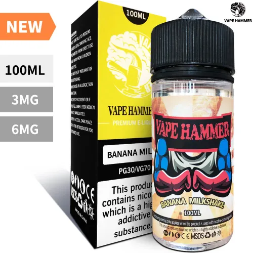 Smoke Juice 100ml Banana milkshake Vape Juice The Finest E Liquid