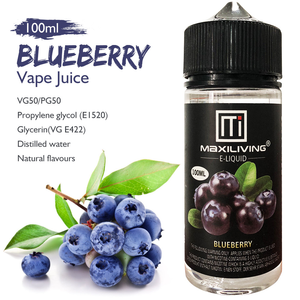 Maxiliving 100ml Blueberry E Juice Online Store Vape Hammer