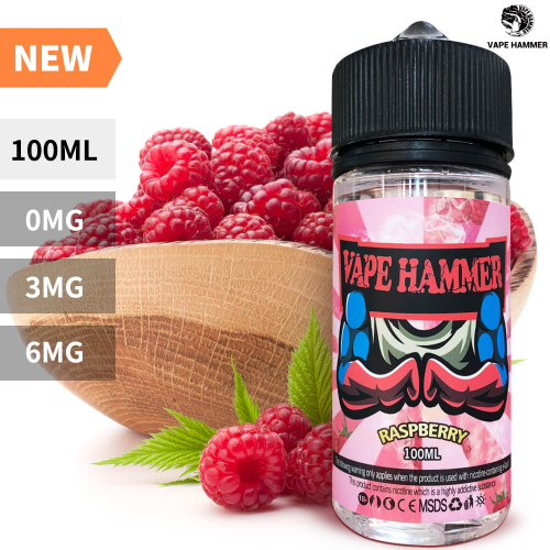 Raspberry Vape Juice Fruity Flavor Best E Liquid 100ml