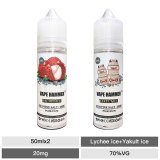 50ml Gift Pack Nic Salt E Liquid Sweet Lychee And Yakult Ice Juice