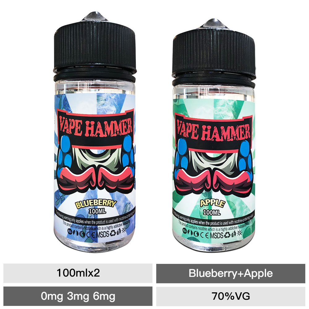 elf bar vape uk Cheapest Two E Juice Flavors Pack Apple & Blueberry Vape Juice 100ml X2 On  Sale