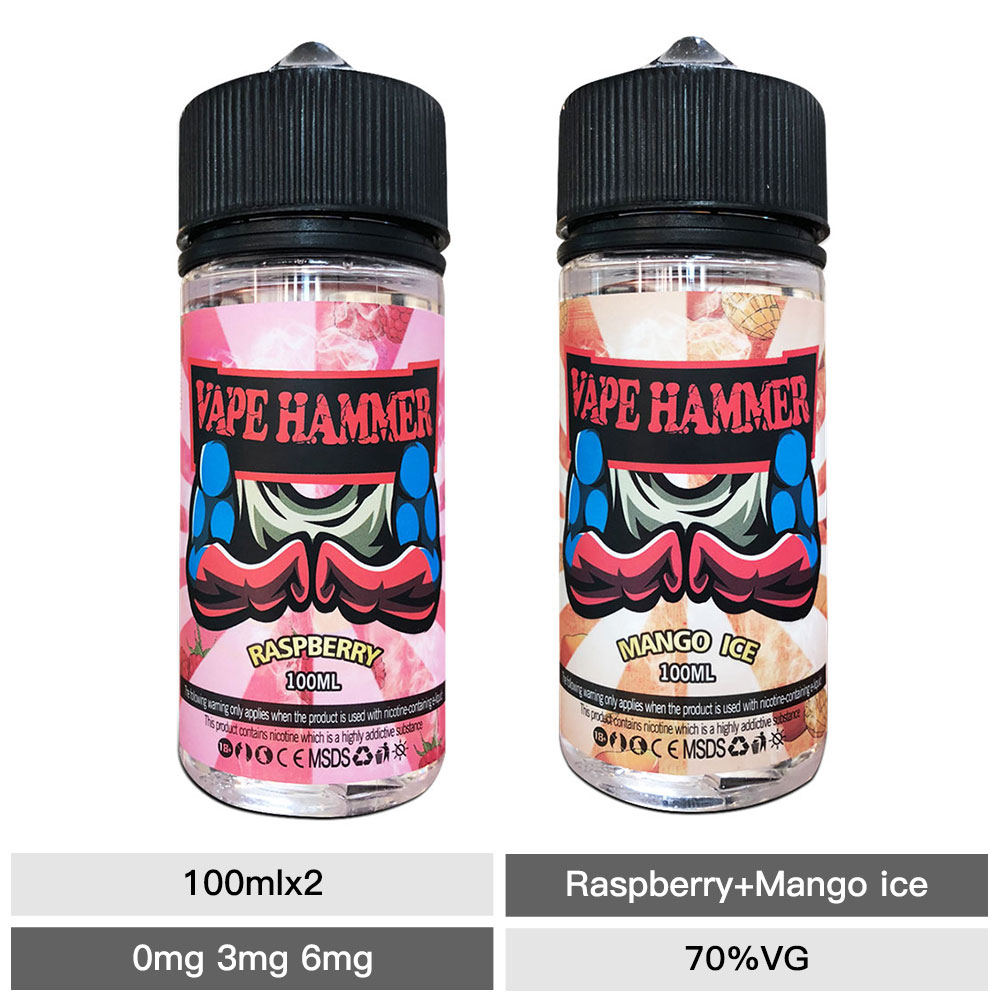 Best Fruity Vape Juice Combo Pack Raspberry & Mango E Liquid Flavors Online  100ml Shop | Vape Hammer