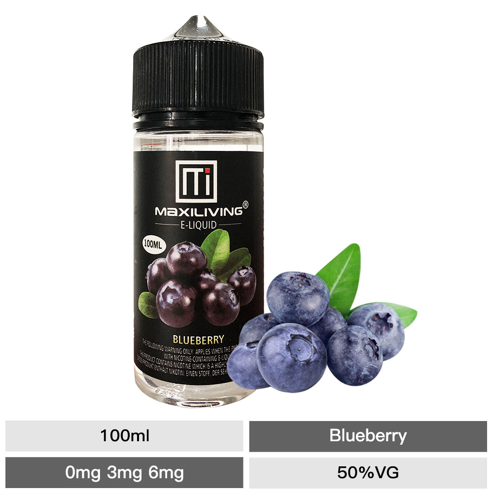 Maxiliving 100ml Blueberry E Juice Online Store Vape Hammer