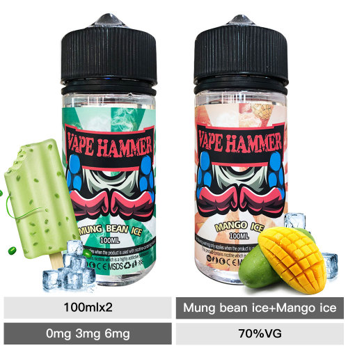 Top 100ml Smoke Liquid Mung Bean & Mango E Liquid Bundle