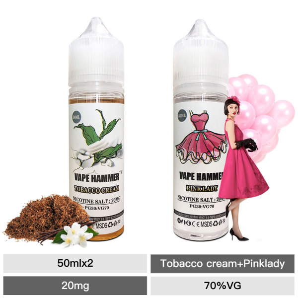Premium E-Juice Two Salt Nic Flavors Nicotine Salts Pack 50ml