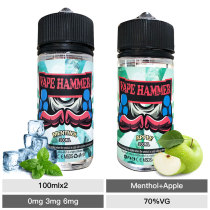 100ml E-Juice Apple & Menthol Vape Juice 2 Pick Combo Pack