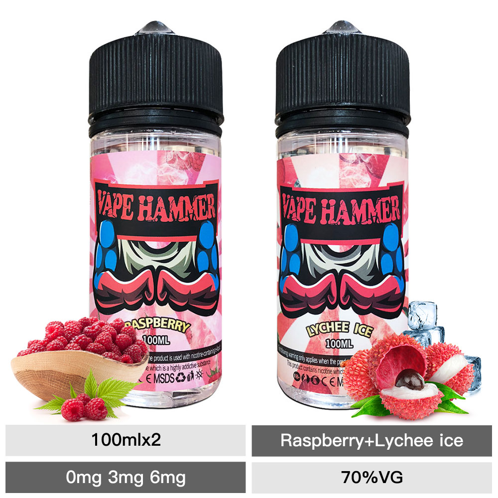 Vape Raspberry Lychee 2x 100ml Vape Juice Bundle Raspberry And Lychee Ice E Cig Liquid Online ...