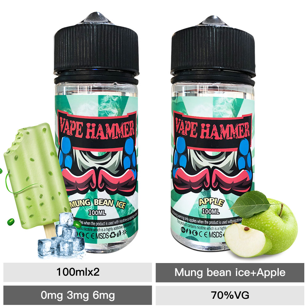 Mung Bean And Apple Vape Juice 100ml X2 Online Shop Vape Hammer