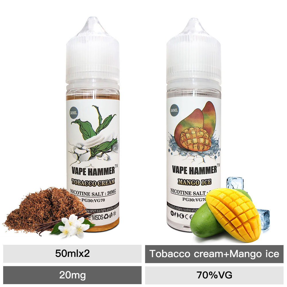 Cheap 50ml Salt Nic Mango & Tobacco Cream Nicotine Salts Pack On Sale | Vape Hammer Cheap 50ml Salt Nic Mango & Tobacco Cream Nicotine Salts Pack On Sale | Vape Hammer