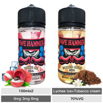 Good Vape Juice Lychee Ice And Cream Tobacco E Liquid Pack