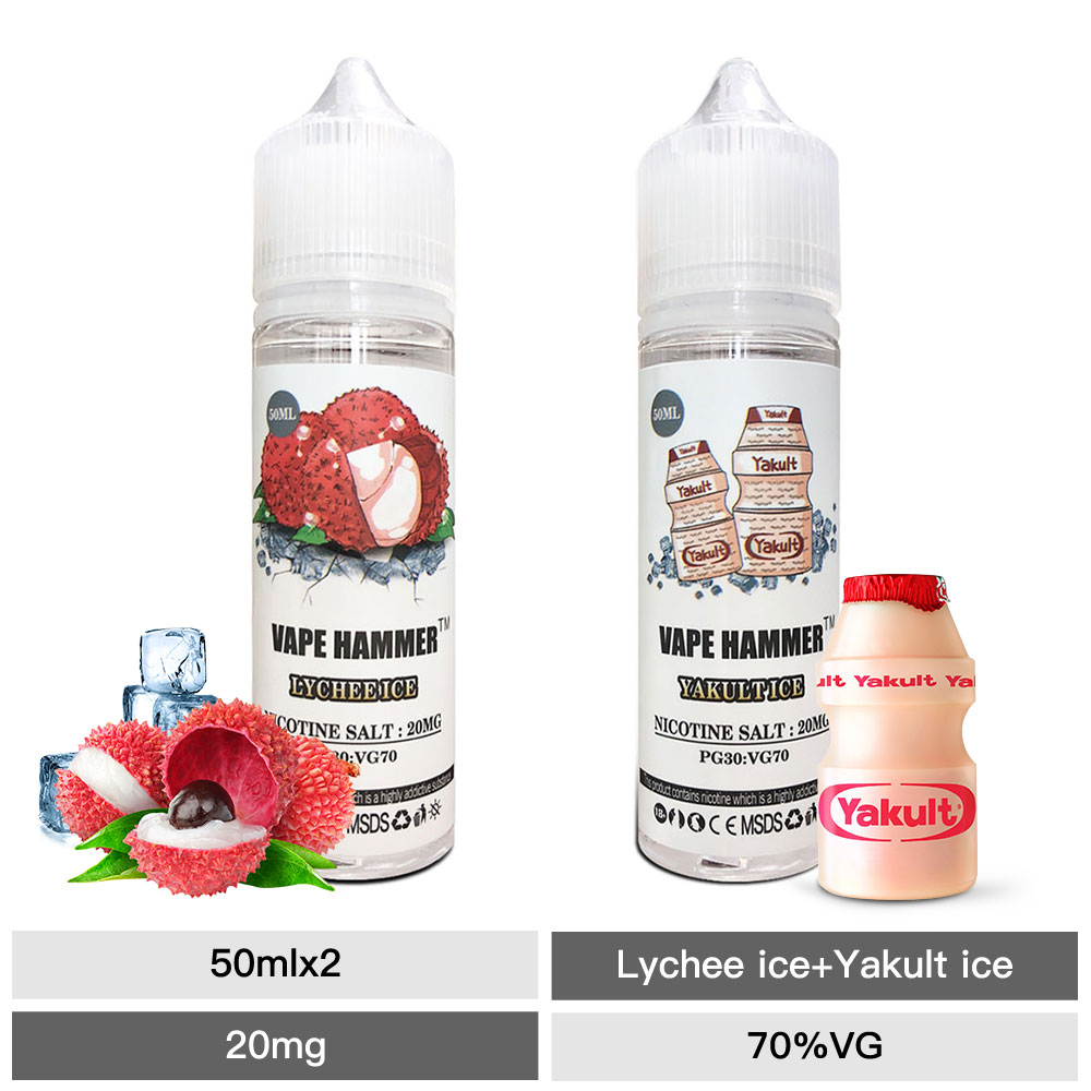 Best 50ml Nic Salt E Liquid Sweet Lychee And Yakult Ice Salt Nic Juice On  Sale