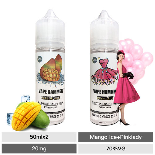 50ml Nic Salt Juice Combo Pack Pinklady & Mango Salt Nic Deals