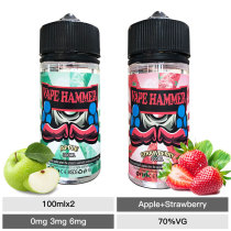 Hot E-Liquid 2*100ml Apple & Strawberry Vape Juice Bundle