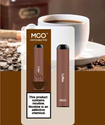 Coffee flavors disposable e cig vape pen with nicotine