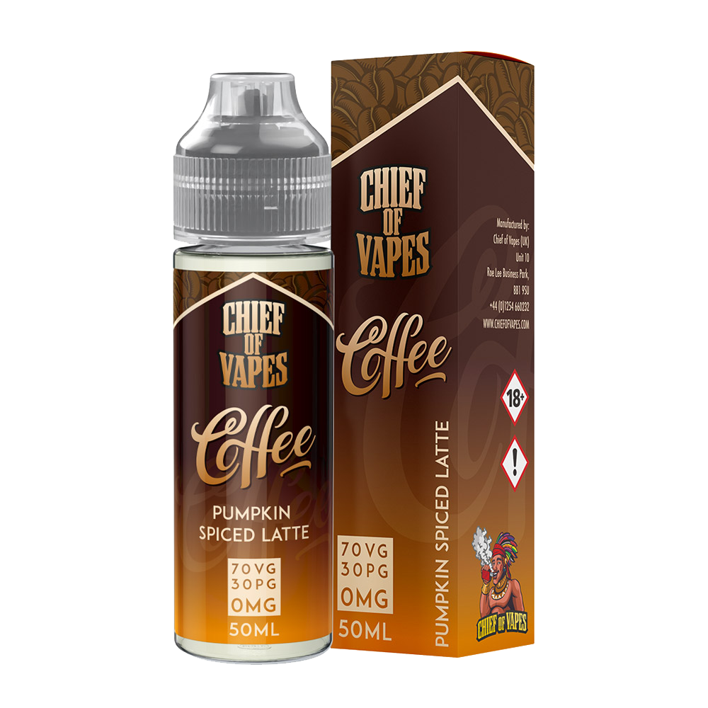 Salted Caramel Latte E Liquid 50ml 0mg Vape Juice CHIEF OF VAPE