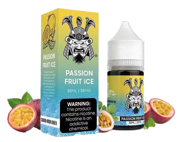 Vape Juice Best Passion Fruit Ice Flavor Nic Salt E Liquid 30ml SAMURAI