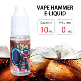 Vape Hammer E Liquid,Vape Liquid Juice 10 Pack (10pc x10ml) 70VG/30PG E Cigarettes Vapor Oil No Nicotine, No Tobacco