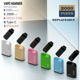 2000 Puffs Replaceable Pod Nicotine