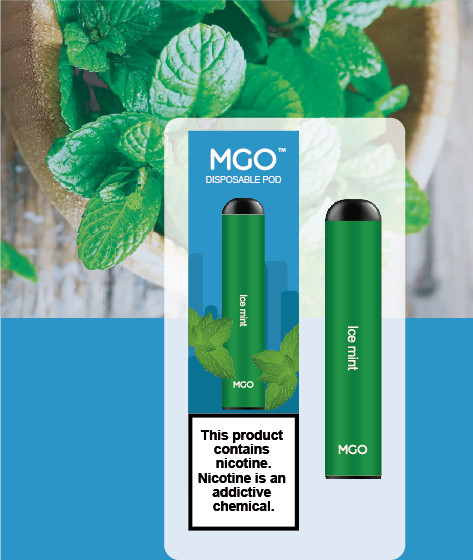 Mint flavors disposable e cig vape pen with nicotine
