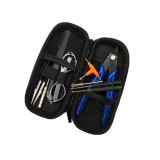Laser engraved logo zipper bag diy kit, portable winding kit