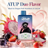 ATUP 2 in 1 , Rechargeable Disposable Vape Pen 2% Nic,LED Display,2*30 ML E-Liquid Electronic Cigarette Vaporizer