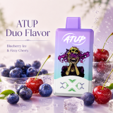 ATUP 2 in 1 , Rechargeable Disposable Vape Pen 2% Nic,LED Display,2*30 ML E-Liquid Electronic Cigarette Vaporizer