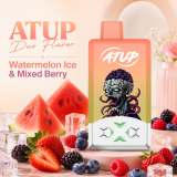 ATUP 2 in 1 , Rechargeable Disposable Vape Pen 2% Nic,LED Display,2*30 ML E-Liquid Electronic Cigarette Vaporizer