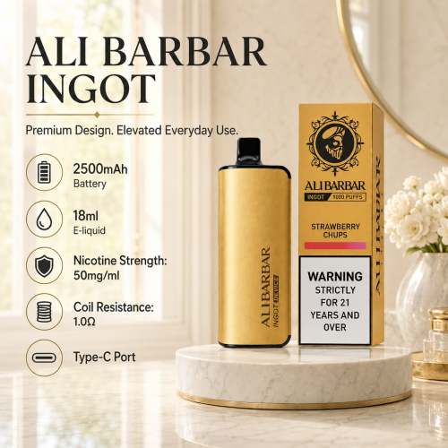 ALIBARBAR 9000 Puff Rechargeable Disposable Vape Pen, 3% Nicotine, 18ml E-Liquid, Electronic Cigarette, Vaporizer