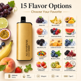 ALIBARBAR 9000 Puff Rechargeable Disposable Vape Pen, 3% Nicotine, 18ml E-Liquid, Electronic Cigarette, Vaporizer