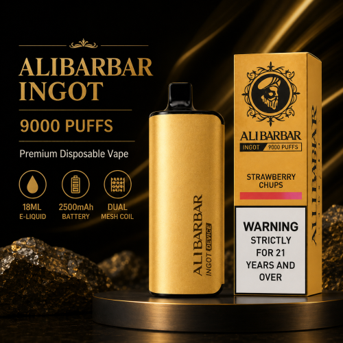 ALIBARBAR 9000 Puff Rechargeable Disposable Vape Pen, 3% Nicotine, 18ml E-Liquid, Electronic Cigarette, Vaporizer
