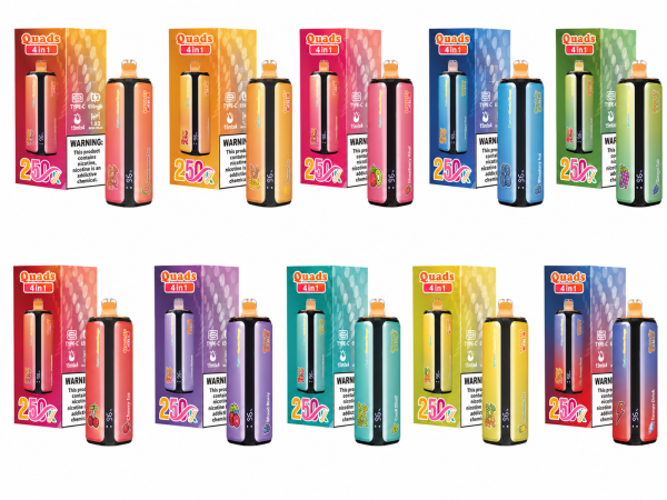 BANGKING 250K 250000 Puff Quad Flavor Rechargeable Disposable Vape 15ml×4