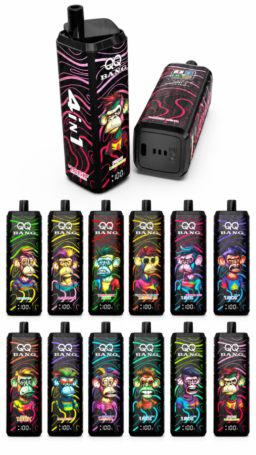 QQBANG 180K 180000 Puff Quad Flavor Rechargeable Disposable Vape