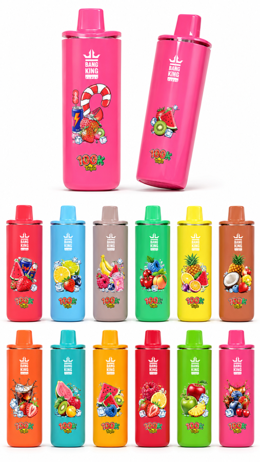 BANGKING 100K 100000 Puff Triple Flavor Rechargeable Disposable Vape 63ml