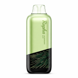 Rapha NEO 15000 Puffs rechargeable disposable vape in green and black design