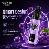 IGET BAR PLUS S3 disposable vape draw activated design