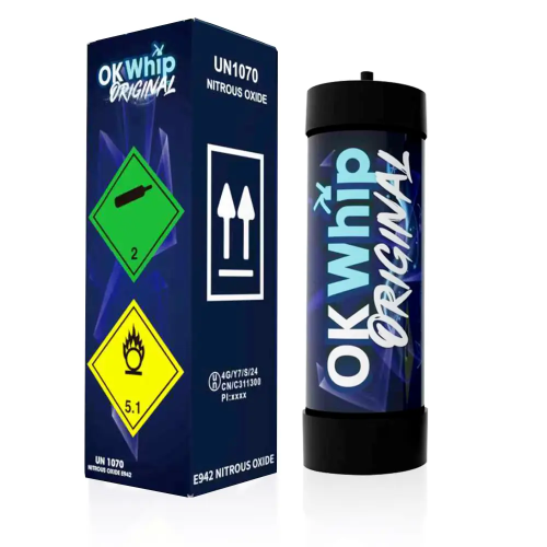 OK Whip Original 3.3L 2000g Nitrous Oxide Cream Charger - Whipped Cream Dispenser Gas Tank
