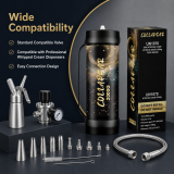 COLLAPSAR 3.3L 2000g Nitrous Oxide Cream Charger Tank - Food Grade N2O Whipped Cream Charger